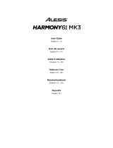 Alesis Harmony 61 MK3 61 Key Portable Keyboard Guía del usuario