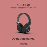 KREAFUNK aBEAT Qi Wireless Headphone Manual de usuario