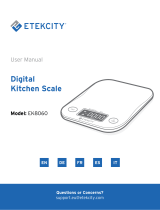 Etekcity EK8060 Digital Kitchen Scale Manual de usuario