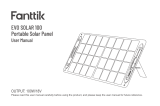 Fanttik EVO SOLAR 100 Portable Solar Panel Manual de usuario