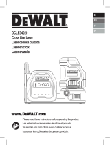 DeWalt DCLE34020 Cordless Cross Line Green Laser Kit Manual de usuario