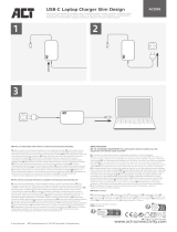 ACT AC2005 USB-C Laptop Charger Slim Design Guía de instalación