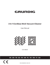 Grundig VCH 9832 2 In 1 Cordless Stick Vacuum Cleaner Manual de usuario