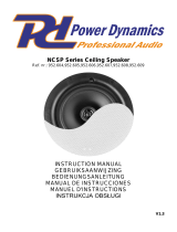 Power Dynamics NCSP Series Ceiling Speaker Manual de usuario