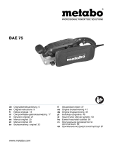 Metabo BAE 75 Belt Sander Manual de usuario
