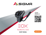 Sigma EOX REMOTE 500 E-Bike Manual de usuario