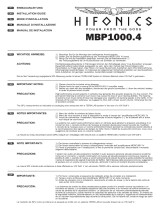 Hifonics MBP1000.4 Car Stereo Guía de instalación