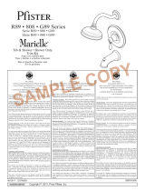 Pfister Marielle 808-M0BE Specification and Owner Manual