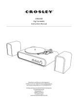Crosley CR6035B Gig Record Player Manual de usuario