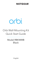 Netgear RBKWMB Orbi Wall Mounting Kit Guía del usuario