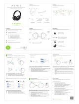 Avantree BTHS-AS90P-ENC Aria Pro 2 Bluetooth Headphones Guía del usuario