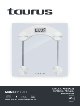 Taurus 990551 Bathroom Scale Digital Glass Manual de usuario