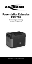 ANSMANN Erweiterungsmodul für Powerstation PS2200AC, 1408Wh Instrucciones de operación