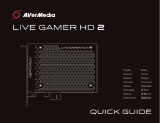 Avermedia LIVE GAMER HD 2 Game Capture Card Guía del usuario