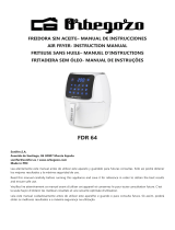 Orbegozo FDR 64 Oil Free Air Fryer Manual de usuario