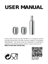 MOB MO9971 Double Walled Bottle and Mug Set Manual de usuario
