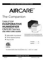 Aircare CM330 Series Companion Evaporative Humidifier Guía del usuario