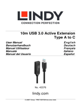 Lindy 43376 10m USB 3.0 Active Extension Manual de usuario