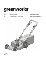 Greenworks LMF414 21 Inch 40V Brushless Self-Propelled Lawn Mower Manual de usuario
