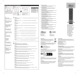 Samsung RFC88001 Bluetooth and Voice Control Replacement Remote Manual de usuario