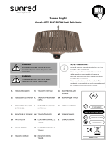 SunRed Hängeheizstrahler Artix Corda Bright Hanging Brown 1800 Watt Instrucciones de operación