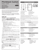 Korg EFGSJ3 Pitchblack Custom Pedal Tuner El manual del propietario