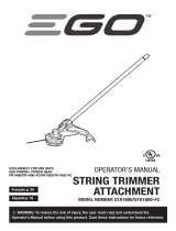 EGO STA1600 String Trimmer Attachment Manual de usuario