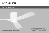 Kichler 300032 54 Inch 3 Blade Indoor LED Ceiling Fan Manual de usuario