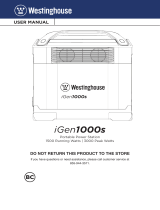 Westinghouse iGen1000s Manual de usuario