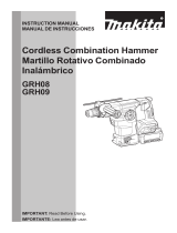 Makita GRH08 Cordless Combination Hammer Manual de usuario