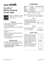 HeathZenith SL-4541-BK-A DualBrite Motion Sensing Coach Light Manual de usuario