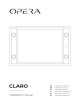 Opera CLARO CCL086B1 Ceiling Unit Extractor Hood Manual de usuario