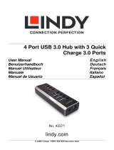 Lindy 4 Port USB 3.0 Hub Manual de usuario