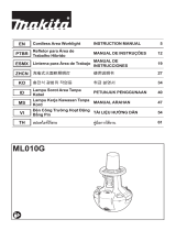 Makita ML010G Cordless Area Worklight Manual de usuario