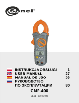 Sonel CMP-400 Manual de usuario