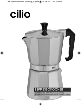 Cilio Espressokocher für unterschiedliche Tassenanzahl Instrucciones de operación