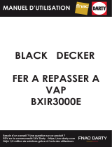 BLACK DECKER BXIR3000E Steam Iron 3000 Ceramic Black Manual de usuario