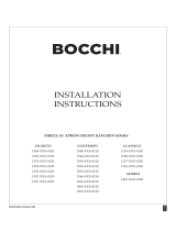 BOCCHI 1349-XXX-0120 Fireclay Apron Front Kitchen Sinks Guía de instalación
