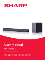 Sharp HT-SBW182 2.1 Soundbar Home Theatre System Guía del usuario