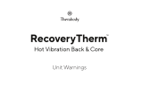 Therabody RecoveryTherm Hot Vibration Back and Core Manual de usuario