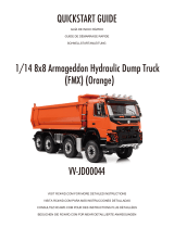 VV-J D00044 1/14 8×8 Armageddon Hydraulic Dump Truck Guía del usuario
