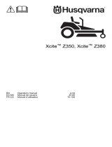 Husqvarna Xcite Z350 Ride On Lawn Mower Manual de usuario
