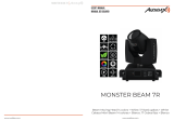 Audibax Monster Beam 7R Moving Head Light Manual de usuario