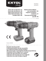 Extol 402402 Cordless Drill Manual de usuario