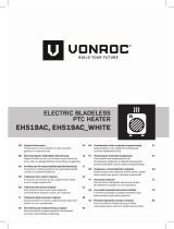 Vonroc EH519AC Electric Bladeless PtC Heater Instrucciones de operación