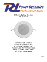 Power Dynamics 952.519 CSBA3L Ceiling Speaker Manual de usuario