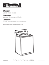 Kenmore W10026670A Washer Guía del usuario