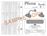 Pfister Marielle G15-M95C Specification and Owner Manual