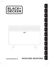BLACK DECKER BXCSH1200E Convector Manual de usuario
