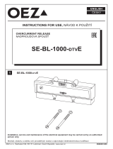 OEZ SE-BL-1000-DTVE Instrucciones de operación